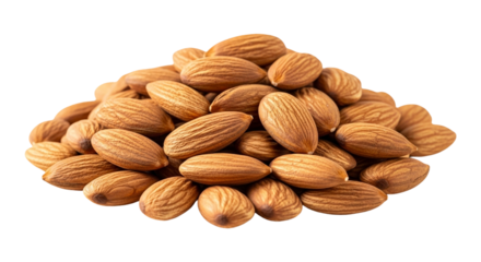Pile of healthy and delicious almonds, a nutritious snack and ingredient for cooking