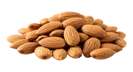 Pile of almonds, a healthy and nutritious snack for a balanced diet and lifestyle