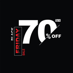 Black Friday sale promotional marketing banner.