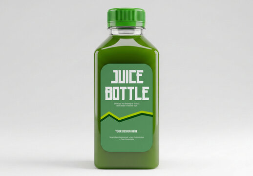 Juice Bottle Mockup Template