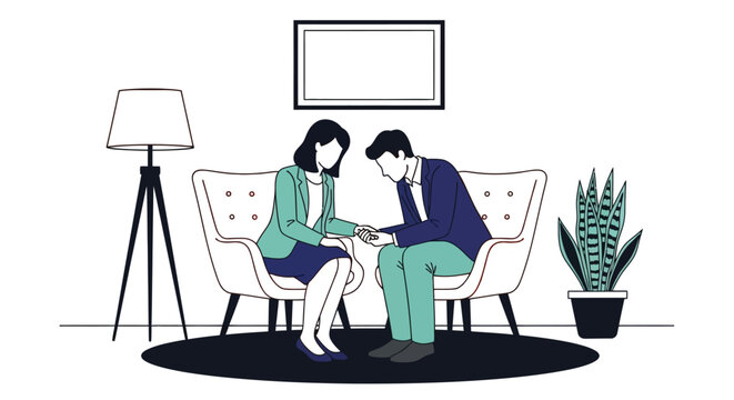 Therapy session mental health counseling support and encouragement - Powered by Adobe