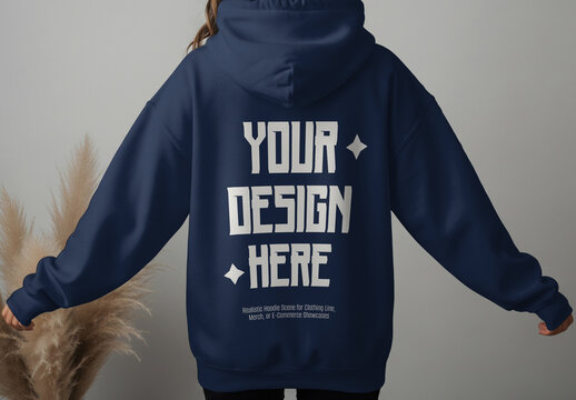 Hoodie Sweatshirt Mockup PSD Template