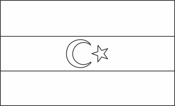 Libya flag icon coloring