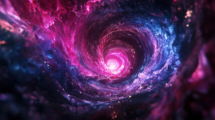 A dynamic time warp visualized as a swirling light vortex, glowing with motion and depth—blending sci-fi energy, luminescent trails, and a sense of bending space-time.
