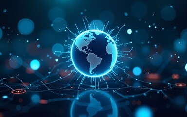 Fototapeta premium internet net and data digital concept. High quality