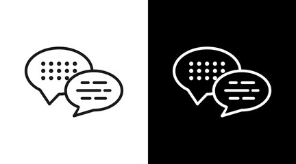 Chat  Icon Set Multiple Style Collection