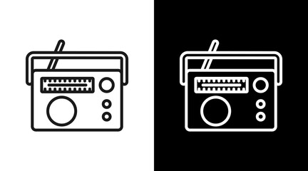 Radio  Icon Set Multiple Style Collection