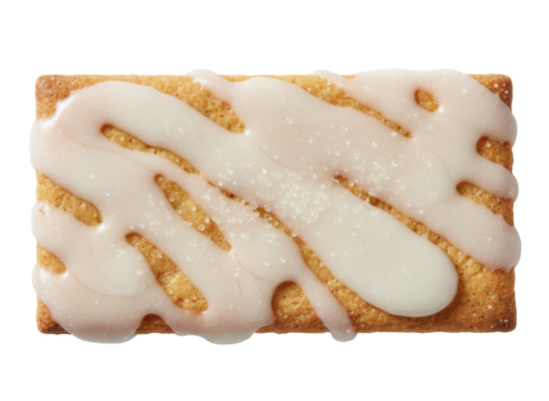 Frosted pastry sugar glaze dessert cracker icing drizzle with sweet mood