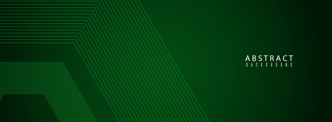 Green Futuristic Abstract Background with Triangular Line Pattern. Futuristic Technology Concept. modern trendy design