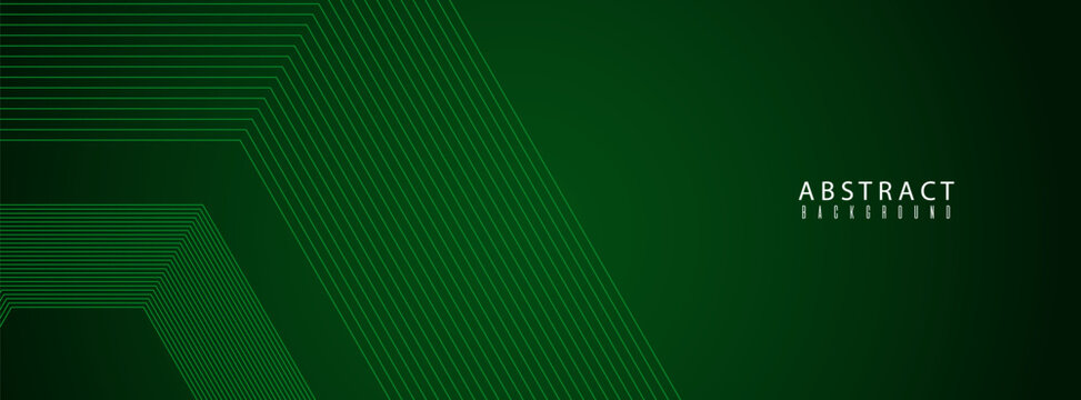 Green Futuristic Abstract Background with Triangular Line Pattern. Futuristic Technology Concept. modern trendy design