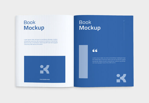 Softcover Open Book Mockup