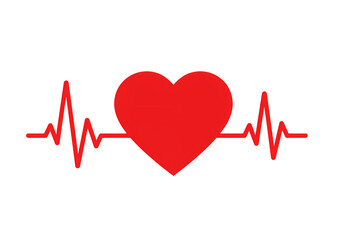 Healthy heart rhythm graphic