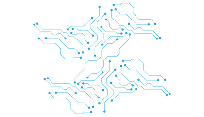 vector futuristic circuit board , Electronic motherboard , Communication and engineering concept , Hi-tech digital technology concept