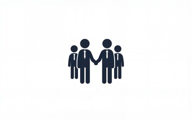 Business teamwork icon vector set. Containing team working together, partnership, work group, agreement, handshake, help, alliance, structure hierarchy, collaboration, co-worker, cooperation.