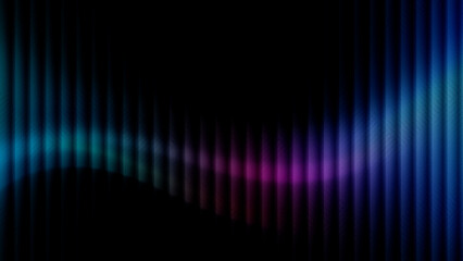 dark abstract black background with vertical ribbed texture and futuristic glowing blue teal light pattern