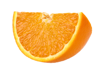 piece orange fruit isolated, transparent PNG, PNG format, cut out