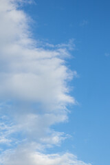 Blue Sky with White Clouds
