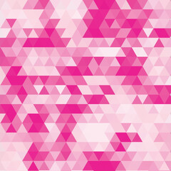 Obraz premium Pink polygonal illustration, which consist of triangles. Geometric background in Origami style with gradient. Triangular design for your business. eps 10