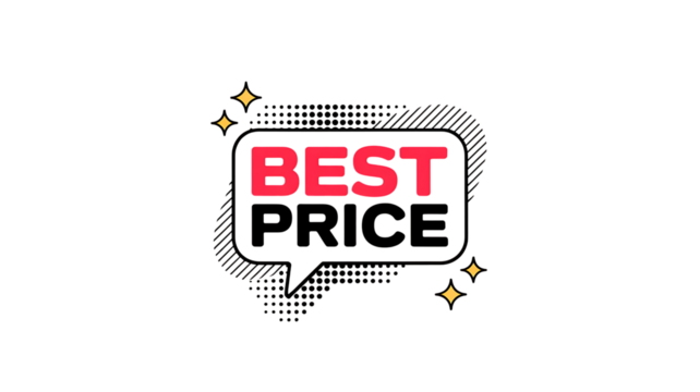 Best Price speech bubble with stars and halftone dots on black background sale discount “3D Sale and Offer Labels Collection – Promotional Speech Bubbles & Ribbon Badges”