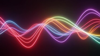 Data streams flowing in abstract digital space glowing lines and particles futuristic technology concept modern information flow network visualization cyber analytics futuristic interface - Powered by Adobe