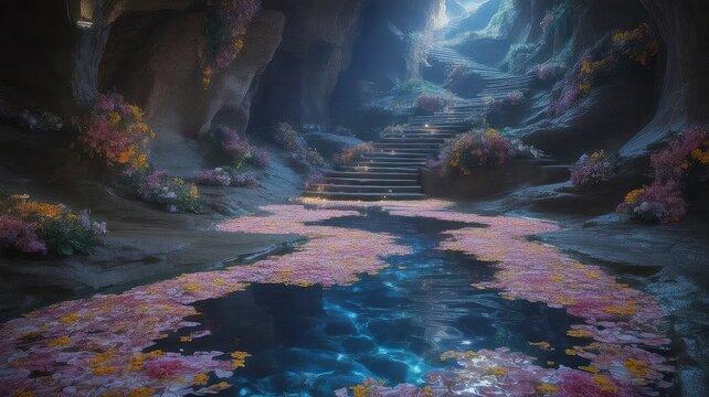 river in the canyon of yellowstone