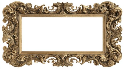 antique gold frame png