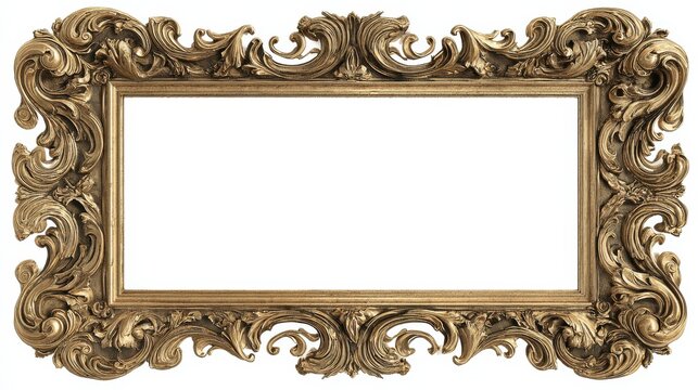 antique gold frame png - Powered by Adobe