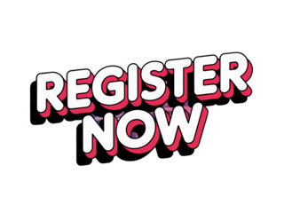 Register Now Text with 3D Effect and Pink Shadow on Black Background lettering typography “Sale Promotion Badge and Speech Bubble Icon Set – Special Offer Discount Labels”