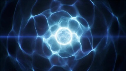 Abstract fusion energy core glowing at the center with radiant light waves symbolizing power innovation and scientific creation futuristic concept of infinite clean energy and human ingenuity - Powered by Adobe