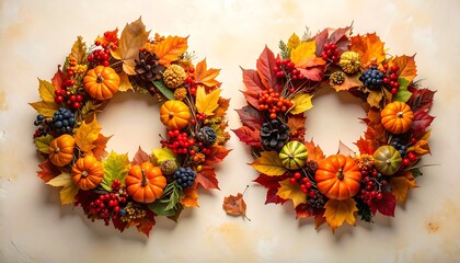 Autumnal Wreaths - A Celebration of Falls Bounty and Beauty.