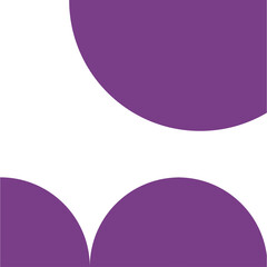 Abstract Geometric Purple Shapes Isolated On White Background Representing Modern Design Elements and Graphic Concepts