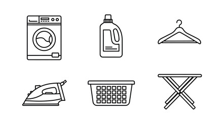 Laundry essentials washing machine iron hanger basket detergent board