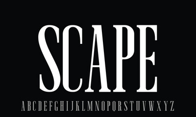 Moonscape Demo vector font alphabet with numbers