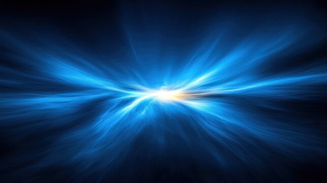 Abstract blue light burst
