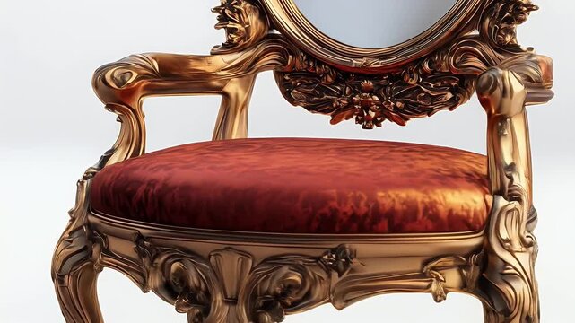 Golden Antique Chair.