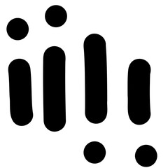 Primitive Tribal Art, Ancient Kokopelli Figure Silhouette, Ethnic, Cave Painting art, illustration of history paint 