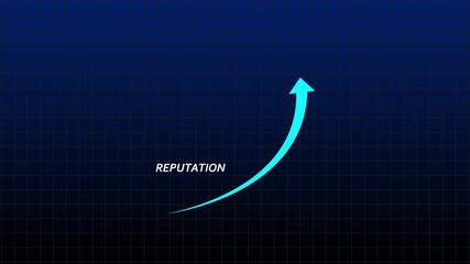 Reputation Improvement for Future Business Projection on Grid Background.
