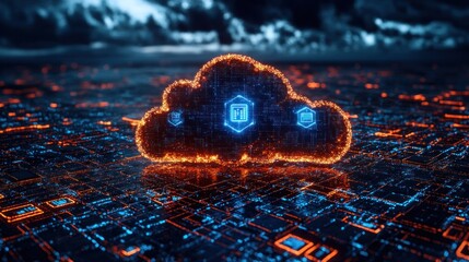 Burning cloud data network