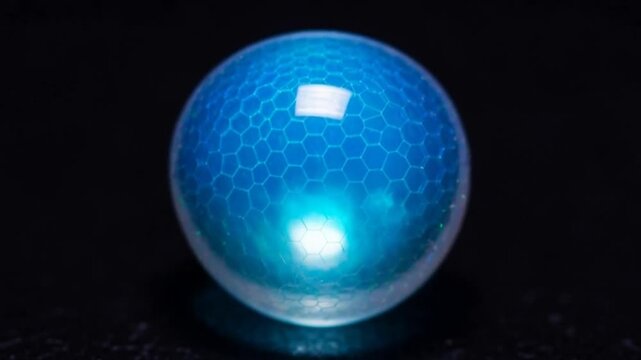 Stunning opal sphere, mesmerizing colors shifting in dynamic gemstone with rainbow effect, perfect for science, geology or a vibrant abstract motion design