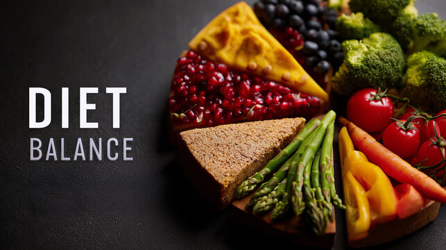 Balanced Diet Food Chart – Healthy Eating and Nutrition Concept