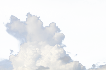 Cloud isolated on transparent background for graphic design