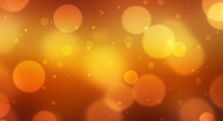 Warm Orange Bokeh Lights Abstract Background in Soft Focus for Celebrations and Festive Design