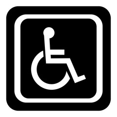 DIDABLED SIGN WHEELCHAIR VECTOR