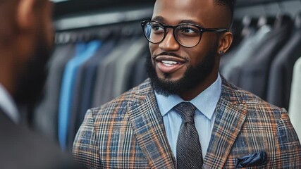 selective focus professional dress code consultant advising executive on business attire