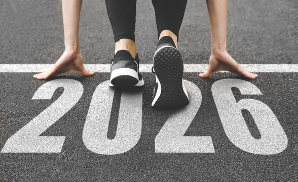 Sneakers close-up, Start to new year 2026 plans, goals, objectives