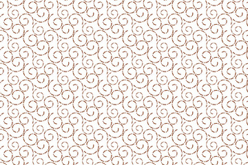 Seamless Spiral Pattern Vector Illustration in Brown