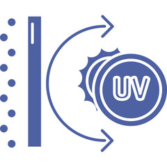Illustration Of Uv Protection Symbol On Transparent Background Showing Shield Against Sun Rays And Particles