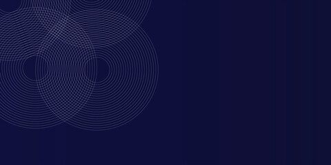 Abstract blue glowing geometric lines modern shiny blue circle lines pattern. Suit for cover,  banner, brochure