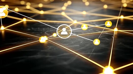 Abstract network connection background for social media and data communication concept - Powered by Adobe