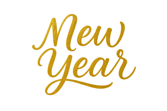 Golden New Year Script Text